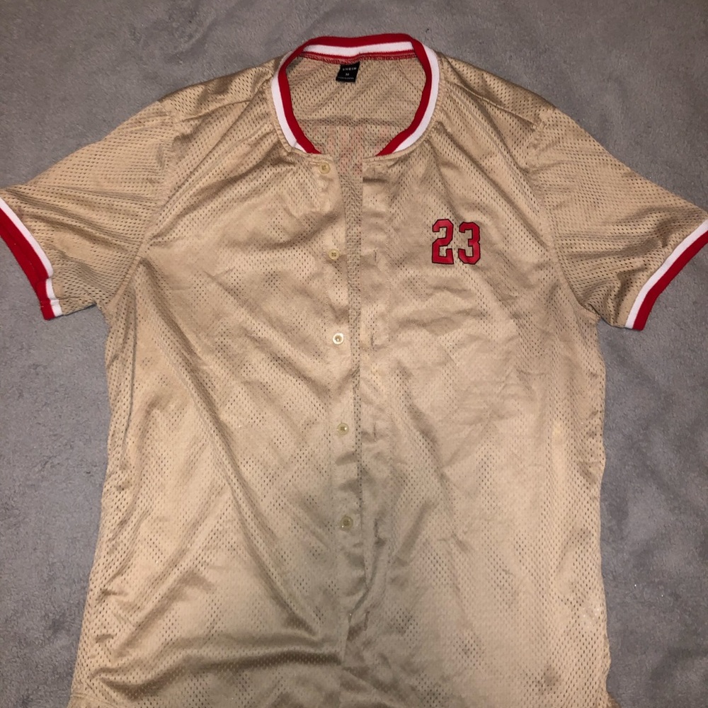 Jersey like button up
